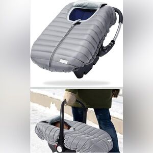 Orzbow Winter Infant Car Seat Cover – Light Grey